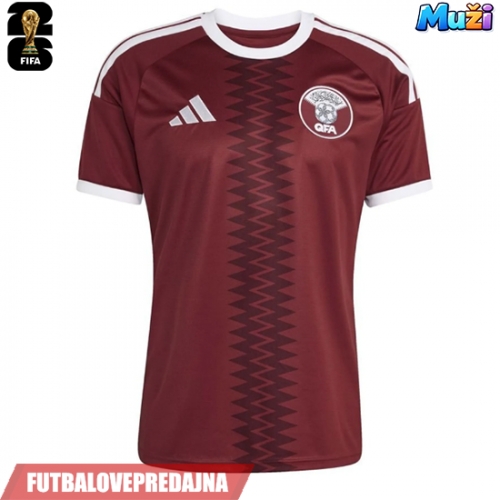 Lacne Muži Futbalové dres Katar MS 2026 Krátky Rukáv - Domáci